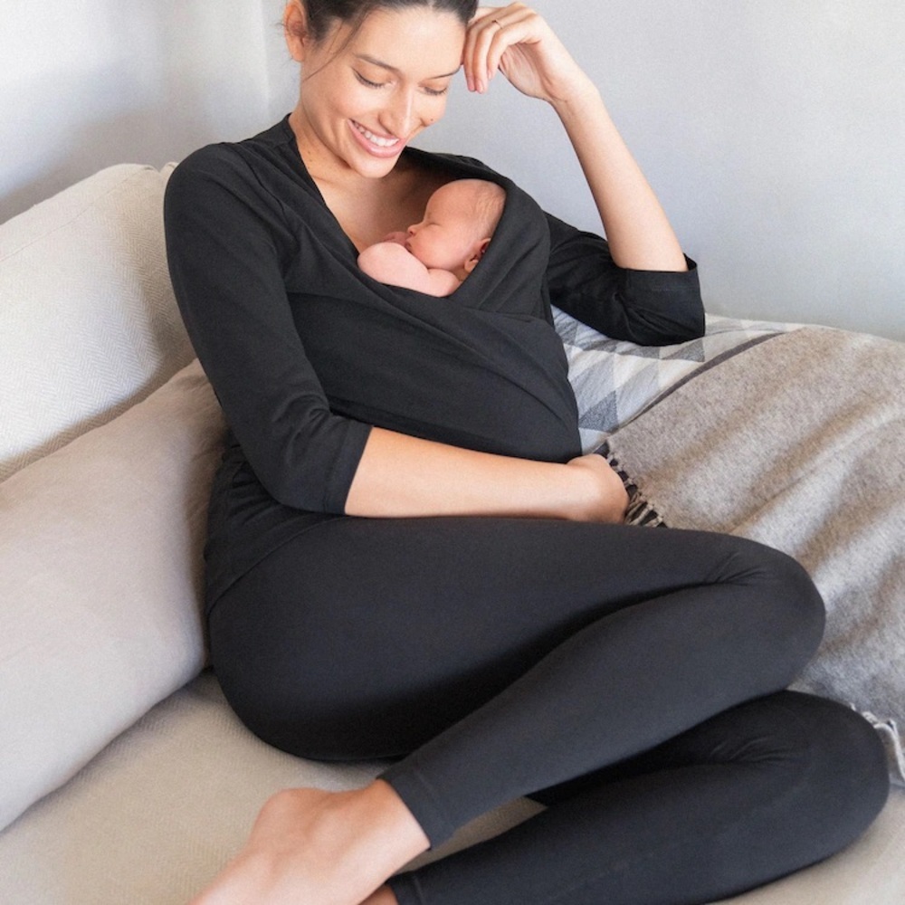 Seraphine • Skin to Skin Babywearing Top with 3/4 Sleeves Winifrid